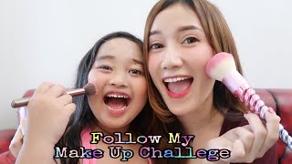 FOLLOW MY MAKE UP CHALLENGE  By Marisha Chacha [upl. by Ahsiekim384]