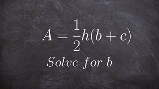 Solving a literal equation using distributive property [upl. by Irtimid]