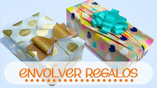 MANERAS FÁCILES DE ENVOLVER REGALOS [upl. by Ylil]