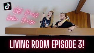 REMOVING THE BEAMS  HOT MESS LAKE HOUSE RENOVATION LVING ROOM EP 3  LEXI DIY [upl. by Attenreb]