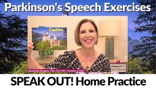 Parkinsons Speech Exercises Castles [upl. by Morgen]