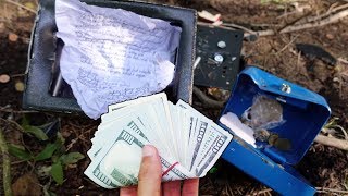 Geheimen TRESOR im WALD mit GELD BATZEN und LIEBESBRIEF gefunden [upl. by Yousuf]