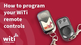 How to program your WiTi remote controls [upl. by Amo217]