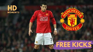 Ronaldo Best freekicks for Manchester United [upl. by Fulmer]