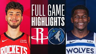 ROCKETS at TIMBERWOLVES  FULL GAME HIGHLIGHTS  February 4 2024 [upl. by Yssirc]