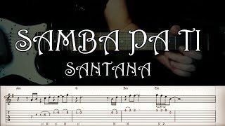 Samba pa ti  Santana  Full TAB  Guitar Cover  Lesson  Tutorial  Sheet [upl. by Elyk]