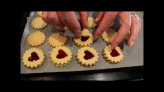 Linzer cookie  biscuit cutters [upl. by Vinita]