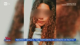 Neonati sepolti le parole di Chiara Petrolini  La vita in diretta 31102024 [upl. by Helsa]