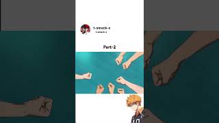 Dumpster Battle part 2  haikyuu  karasuno vs nekoma haikyuu nekoma shorts anime [upl. by Nolyaw]