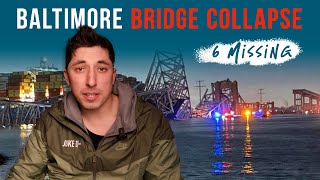 Baltimore Bridge Collapse 6 Missing [upl. by Rigdon]