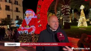 24 NOVEMBRE 2024  TARANTO LUMINARIE E PATTINAGGIO ACCENDONO IL BORGO [upl. by Nwahsauq]