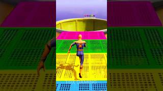 GTA 5 Epic Water Ragdolls  SpiderMan Jumps  Fails SpiderMan vs Minions amp Hulk shortsfeed gta [upl. by Earahc128]