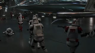 Clones attack Naboo Royal Guard  The Mandalorian Season 3 Episode 4 [upl. by Ybocaj]