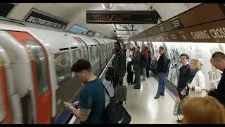 Charing Cross Station Bakerloo line tube trains northbound London underground [upl. by Ablem243]