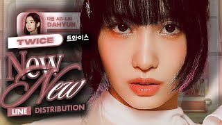 TWICE  quotNEW NEWquot  Line Distribution [upl. by Aliahs]