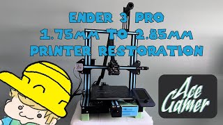 Printing With 285mm Filament  Ender 3 Pro Restoration [upl. by Bigner]