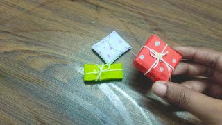 Mini Gift Box Craft ll Gift Box Making ll Christmas Craft [upl. by Andromache]