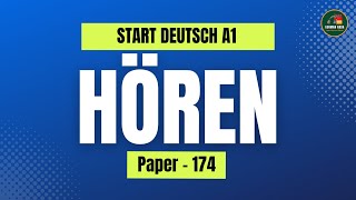 Goethe Deutsch A1 Exam Modelltest  Paper  174  Hören mit Lösungen  GermanAdda [upl. by Alistair]