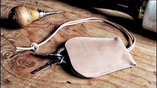 Leather Crafting  Making A Louis Vuitton Style Clochette [upl. by Ecidnak]