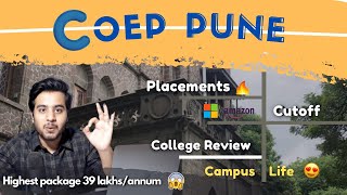 COEP Pune College review 2021 ❤️ Placement  Cutoff  Campus  Hostel life 😍College of Engineering [upl. by Llennyl466]