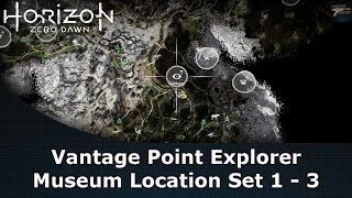 Horizon Zero Dawn Vantage Point Explorer Museum Location Set 1  3 [upl. by Iadrahs]