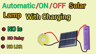 Automatic ONOFF room light Solar system Lamp with Battery 🔋 charging [upl. by Kolb]