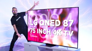 New LG 75 inch QNED87 4K TV 2024  Unboxing amp Impressions [upl. by Ahsercal400]