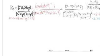 A2 equilibria calculations  Kc and Kp [upl. by Jamel]