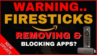 ARE FIRESTICKS REMOVING AND BLOCKING APPS [upl. by Hsotnas297]