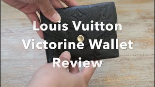 Louis Vuitton Victorine Wallet 1Year Review [upl. by Ahsanat997]