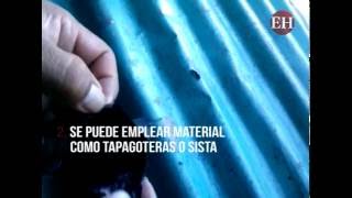 ¿Cómo reparar esas MOLESTAS GOTERAS en un techo de zinc [upl. by Anah]