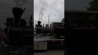 ONE MORE TIME  We brought our trains to Skandia Days Parade 🚂🎉 steamengine locomotive [upl. by Notrub]