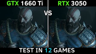 RTX 3050 vs GTX 1660 Ti  Test In 12 New Games  1080p [upl. by Eugenius]