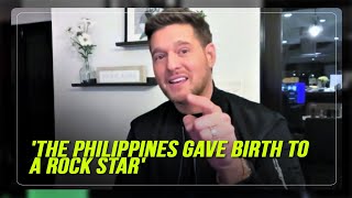 Michael Bublé to Filipinos If Sofronio wins The Voice its because of you its for you [upl. by Jaehne]