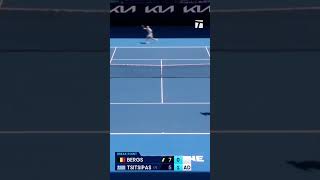 This point cannot be real Berg Vs Tsitsipas shorts tennis [upl. by Brita]