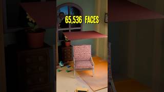 Cloth Simulation on a Chair From 1 Face to 65536 blender blender3d [upl. by Heaps342]