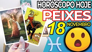 🍀😮𝐀 𝐌𝐀𝐈𝐎𝐑 𝐁𝐄̂𝐍𝐂̧𝐀̃𝐎 𝐒𝐈𝐋𝐄𝐍𝐂𝐈𝐎𝐒𝐀💰 portugues Peixes ♓ 18 Novembro 2023  Horoscopo do dia de hoje ♓ [upl. by Eelarual]