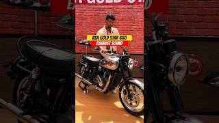 BSA Gold Star 650 Exhaust Sound  BikeWale shorts bsagoldstar650 [upl. by Adok]