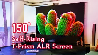 SCREENPRO Floor Rising TPrism ALR featured UST Projector Projection Screen [upl. by Urita]