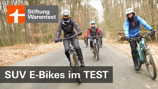 EBikeTest 2022 Viele SUVEBikes sind gut  das leisten die SUVPedelecs Stiftung Warentest [upl. by Tongue]