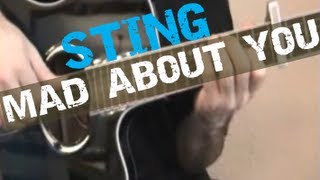 quotMad about youquot Sting  Guitar Tutorial by Joe Moreg [upl. by Aihsar]