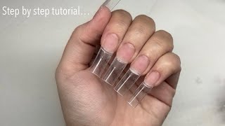 How To Do Acrylic Nails And French Tip Design [upl. by Liahkim]