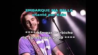 Karaoke Kain Embarque Ma Belle [upl. by Kelby]