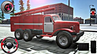 truck fire depot 3D simulator games coach bombeiro CityVille truck stunt racing [upl. by Atinid]