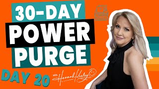 Day 20 Power Purge Lighten The Linen Load [upl. by Ronnica712]