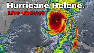 Hurricane Helene Slams Florida Live Updates [upl. by Ahsienat34]