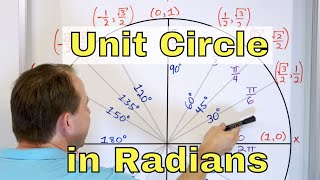 07  The Unit Circle in Radians  Find Sin Cos amp Tan in Radians amp Degrees [upl. by Lowis]