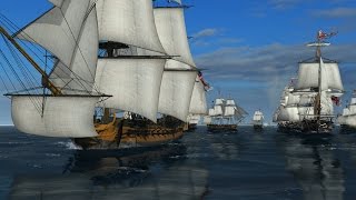 Naval Action  Battle of Trafalgar 40 Ships [upl. by Nahgrom]