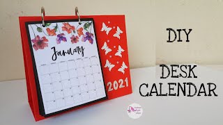 DIY Desk Calendar  How to make Desk Calendar  DIY Calendar  Handmade Calendar  Cute Calendar [upl. by Hildegard]