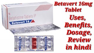 Betavert 16 Tablet  Betahistine Tablet  Betavert 16mg Tablet  Betavert Tablet Uses Benefits Dose [upl. by Bum]